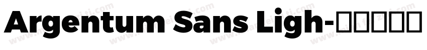 Argentum Sans Ligh字体转换